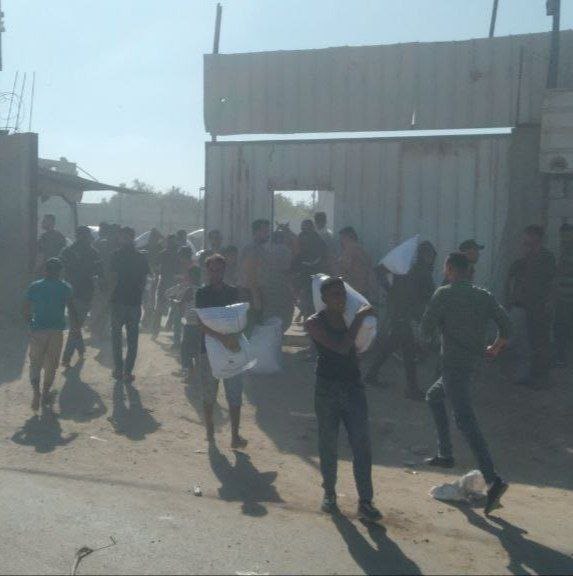 Gazan Mob Storms Hamas Warehouse: Flour Stockpiles Gone! — Gaza Strip news, al-Maghazi refugee camp incident, Hamas warehouse security breach