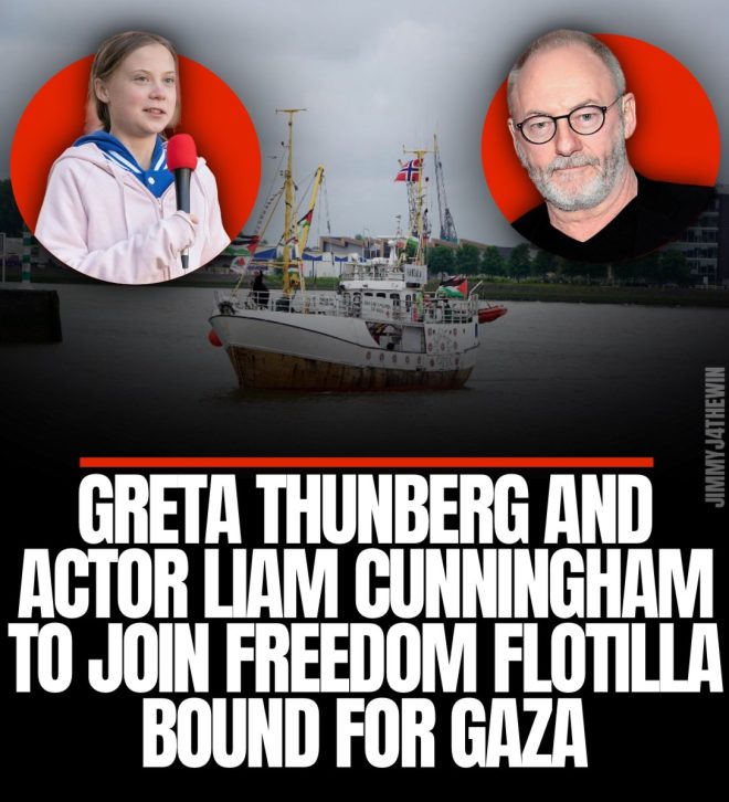 "Greta Thunberg and Liam Cunningham risk it all for humanity - will their efforts be in vain?" — Greta Thunberg climate activism, Liam Cunningham environmental advocacy, climate change awareness campaign