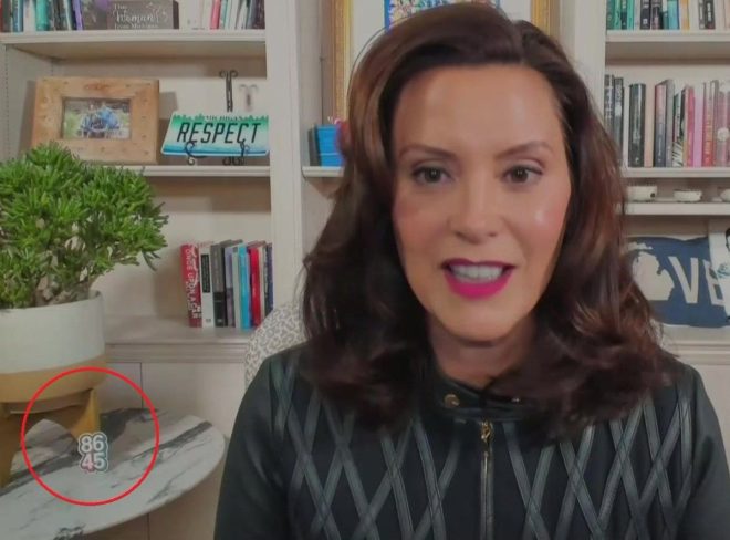 Gretchen Whitmer Stuns on Meet the Press with 8645 Emblem!