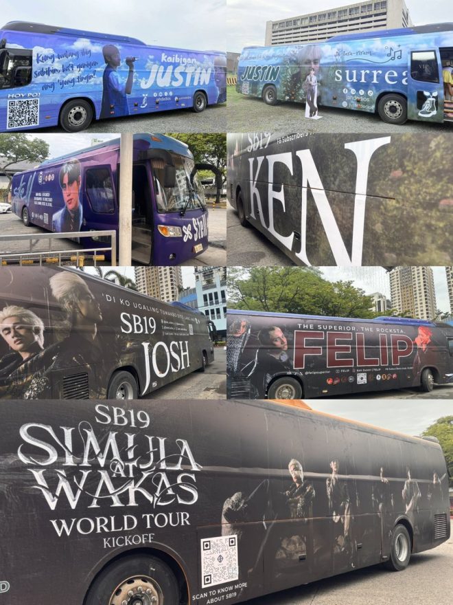Half of 15 Buses Unveiled: A Fanbase Showdown Sparks Debate! — Fanbase collaboration, SB19 bus campaign, A'Tin support 2025
