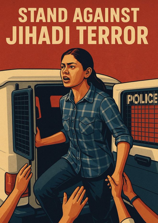 "Hindus, it's time to unite and stand with Sharmishta before it's too late! #ReleaseSharmistha ππ»" β Hindu community support, Justice for Sharmistha, Religious freedom campaign