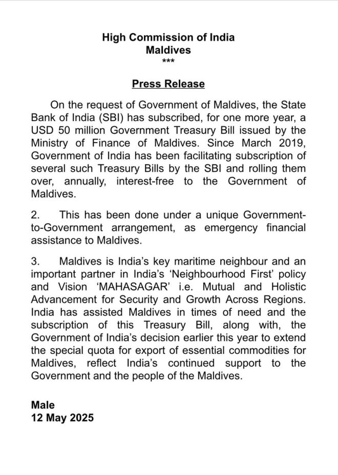India's $50M Bailout for Maldives: A Controversial Lifeline?
