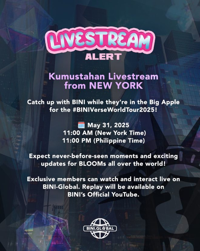 Is BINI's NYC Livestream the Most Anticipated Event of 2025? — BINI livestream event, Kumustahan NYC 2025, BINIverse World Tour 2025