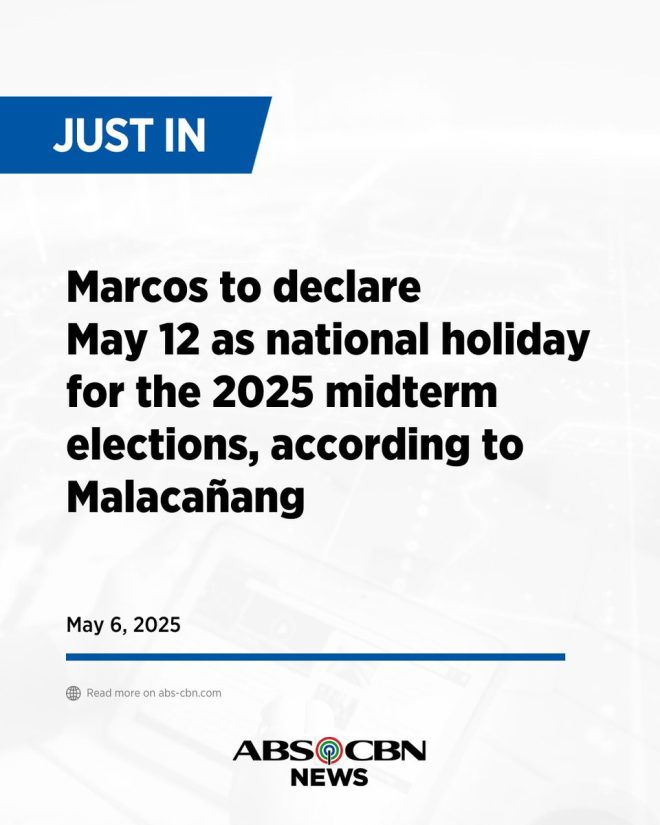 JUST IN: Marcos Jr. Declares May 12, 2025, a Holiday for Controversial Elections!