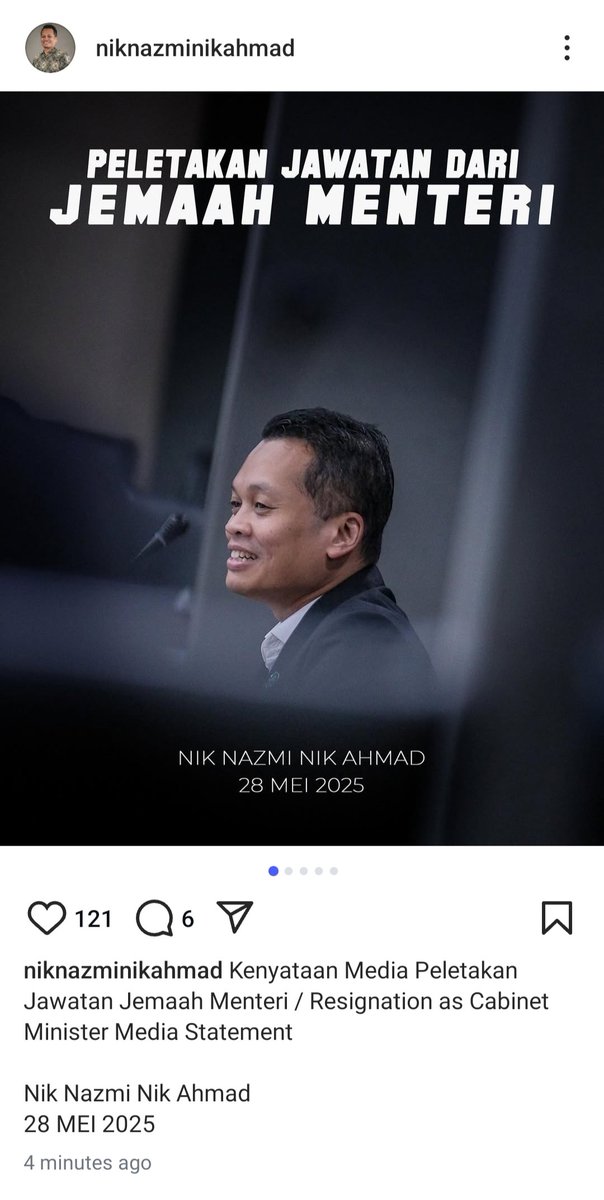 JUST IN: Nik Nazmi Follows Rafizi – Shocking Cabinet Resignations! — breaking news, latest updates, urgent announcement