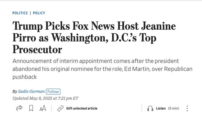 Judge Jeanine's Shocking Appointment Sparks Outrage in D.C.