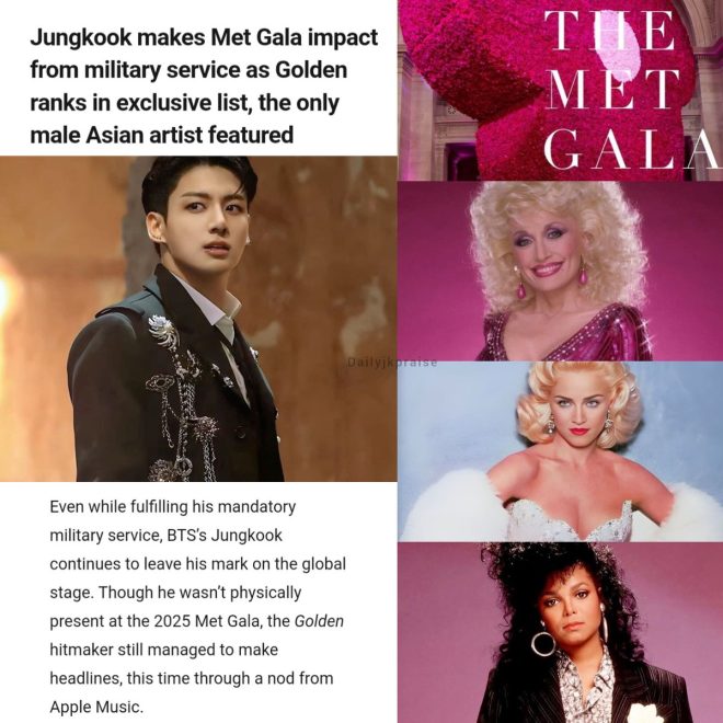 Jungkook’s GOLDEN Shocks Industry: Only Asian Male Album at Met Gala!