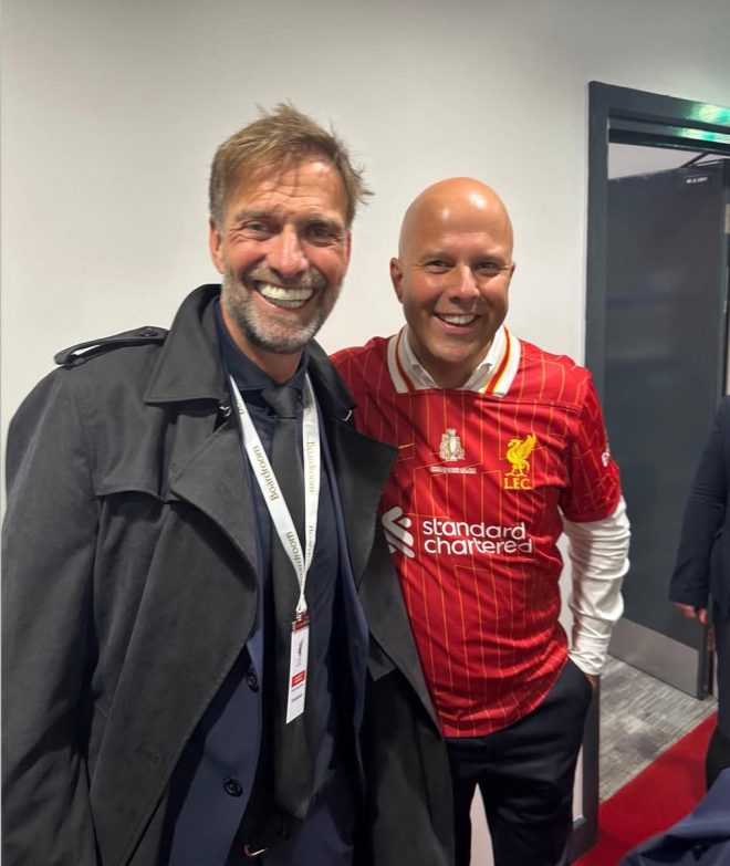 Jurgen Klopp and Arne Slot: Unforgettable Anfield Embrace Shocks Fans! — Jurgen Klopp emotional moments, Anfield legends together, Arne Slot coaching highlights 2025