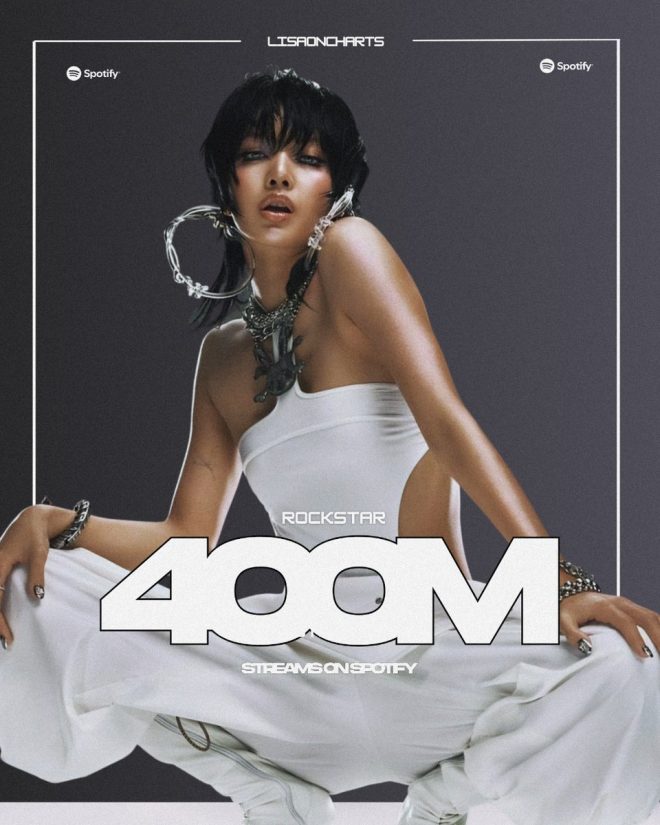 LISA's "Rockstar" Hits 400M Streams: A New K-Pop Record! — LISA Rockstar Spotify streams, fastest K-pop solo songs, LISA MONEY records