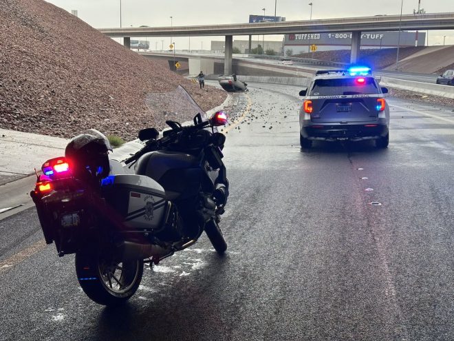 Las Vegas Drivers Ignored Wet Road Warnings, Chaos Ensues!