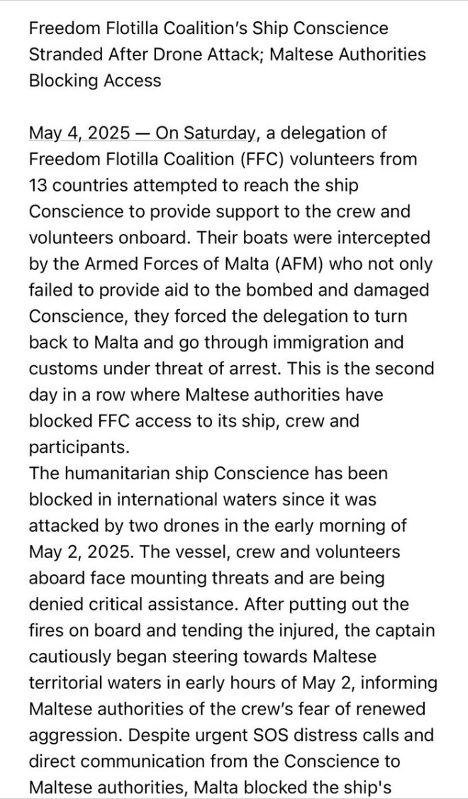 Malta Bans Freedom Flotilla: Humanitarian Aid or Political Maneuver?