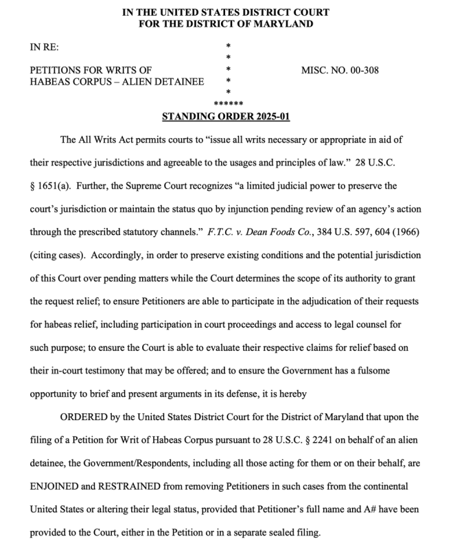 Maryland's Shocking Order: Illegal Aliens Get Automatic Stay! — immigration policy changes, habeas corpus implications 2025, legal rights of undocumented immigrants
