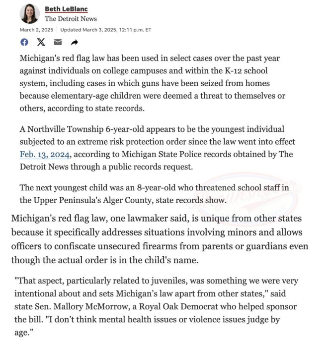 Michigan's 'Red Flag' Law: Kids' Threats Lead to Gun Confiscation!