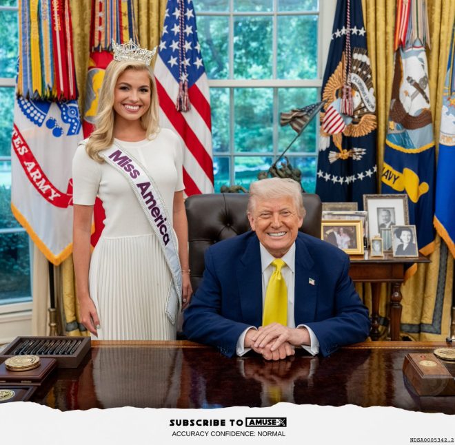 Miss America Meets President: What Happened Behind Closed Doors? —  Miss America 2025 winner, beauty pageant news, Abbie Stockard Oval Office visit