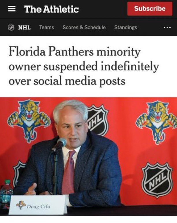 🚨NHL Suspends Jewish Owner for Speaking Against Antisemitism!