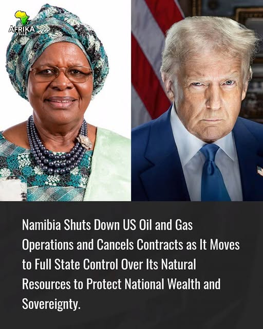 "Namibia declares war on US oil & gas interests, terminates contracts for full state control" — Namibia oil and gas termination, Namibian government mining halt, State ownership Namibian resources