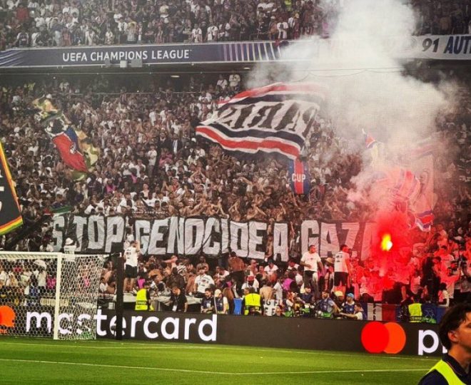PSG Fans Shock World with Bold Gaza Protest at Champions League! — "PSG Champions League protest," "Gaza humanitarian crisis 2025," "football fans activism"