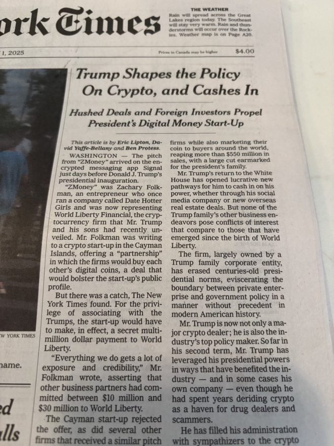 President's Secret Crypto Deal with Offshore Investors Shocks Nation