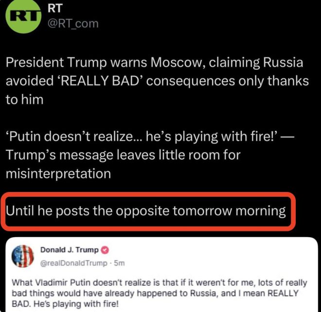 RT Mocks Trump: Indecisiveness or Tactical Genius? — Russia media mocks Trump, Trump Moscow threat reaction, RT satire on US politics