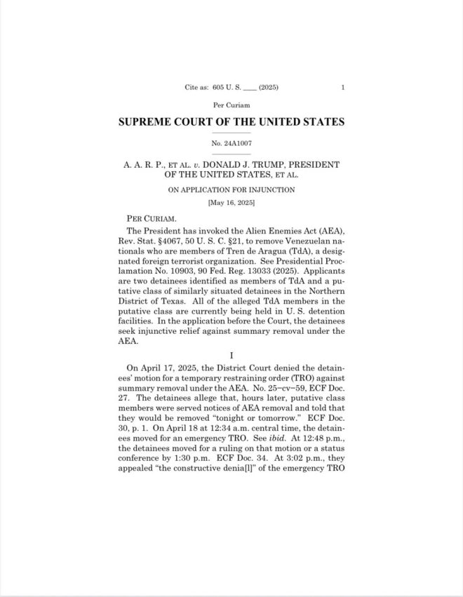 SCOTUS Shocks Nation: 7-2 Ruling Blocks Trump’s Deportation Plans!