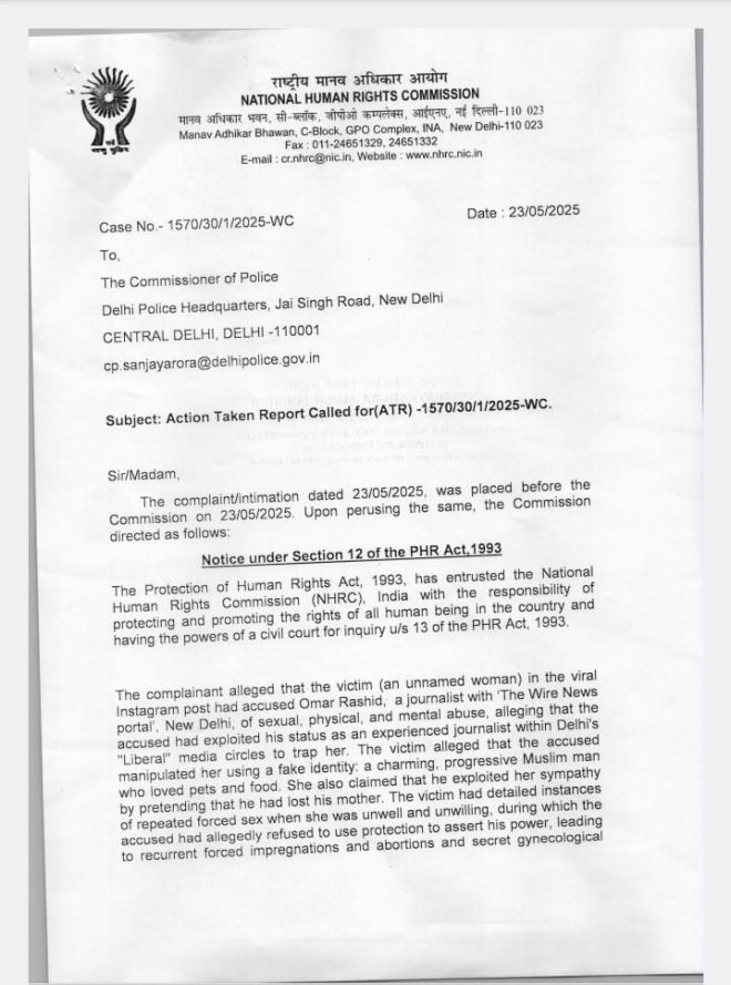 SHOCKING: HR Commission Demands Answers in High-Profile Abuse Case — urgent human rights violations, sexual abuse allegations 2025, Delhi police inquiry