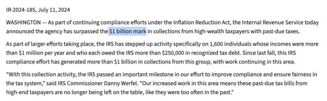 "Senator Warren Exposed: Shocking Data Reveals Why She Would Be Unemployable Without DEI Credentials" — Senator Warren, DEI credentials, Employability
Inflation Reduction Act, IRS windfall, 10,000 agents
IRS hiring, Fiscal year, Economic impact