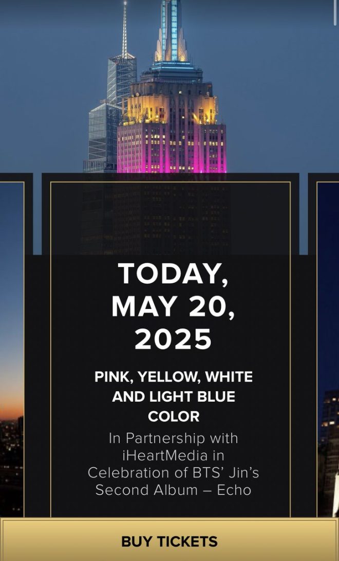 Seokjin to Illuminate Empire State Building: A Colorful Controversy! — Seokjin Empire State Building Celebration, Echo Colors NYC Landmark Lighting, BTS Member Illuminates NYC Skyline