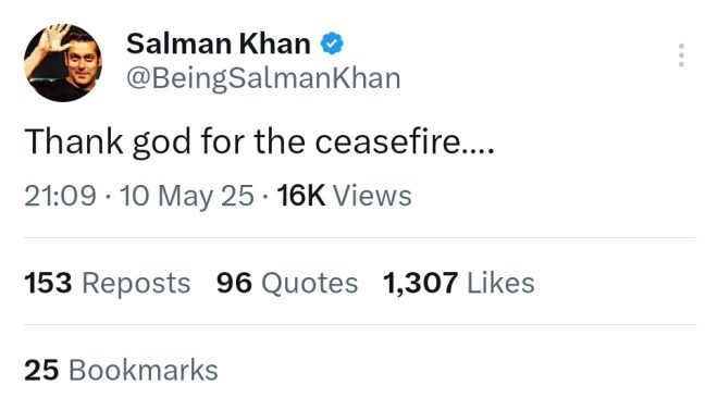 Shameless Dawood's Dog Tweets 'Thank God for Ceasefire' - Deleted!