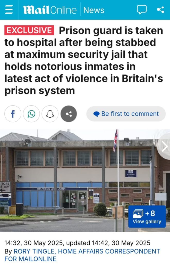 Shocking Prison Chaos: Muslim Riots Erupt After Jihad Attack! —  prison violence news, jihadist incidents in UK prisons, security measures in maximum security facilities