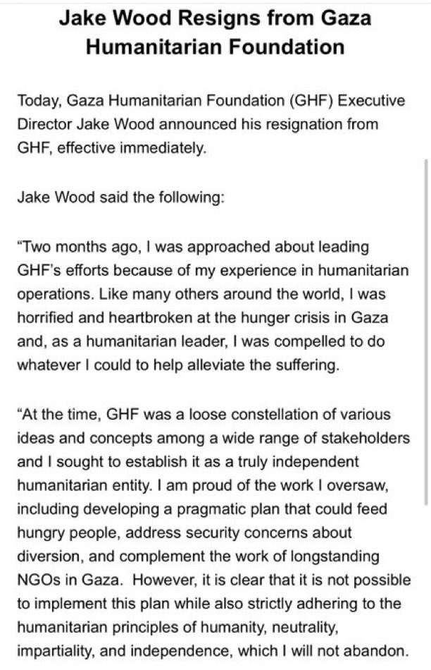 Shocking Resignation: GHF Director Quits Amid Controversial Aid Plan! — Gaza humanitarian crisis, Gaza aid distribution news, humanitarian aid leadership changes