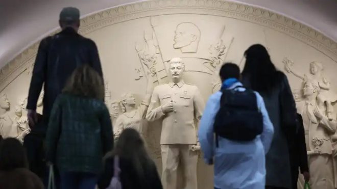 Shocking Stalin Statue Unveiled in Moscow Subway: A Controversial Revival!