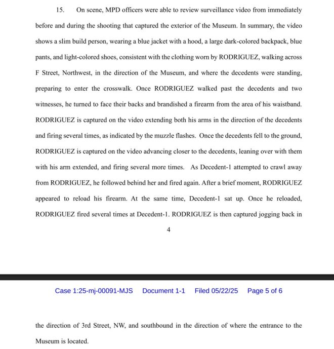 Shocking Surveillance Reveals Brutal Attack on Jewish Museum Victim — federal criminal complaint, Jewish museum shooting surveillance, Kansas woman shooting survival