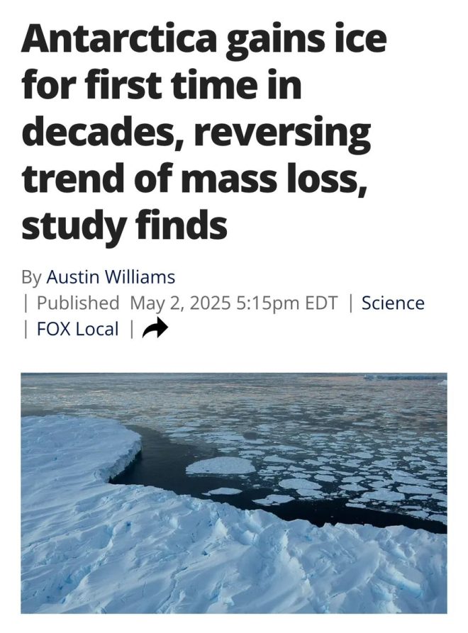 Shocking Turnaround: Antarctic Ice Sheet Gains Mass Amid Climate Crisis!