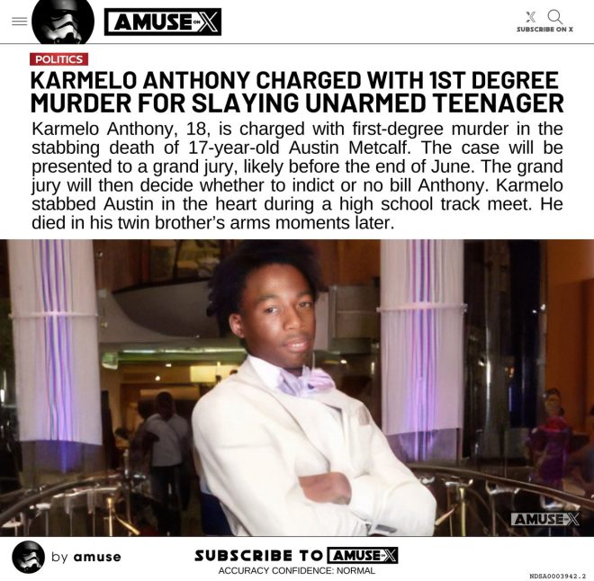 "Shocking Twist: NBA Star Karmelo Anthony Charged with Murder - Will Justice Be Served or Will He Walk Free? Find out in June!" — Killer indictment, Legal proceedings, Celebrity homicide