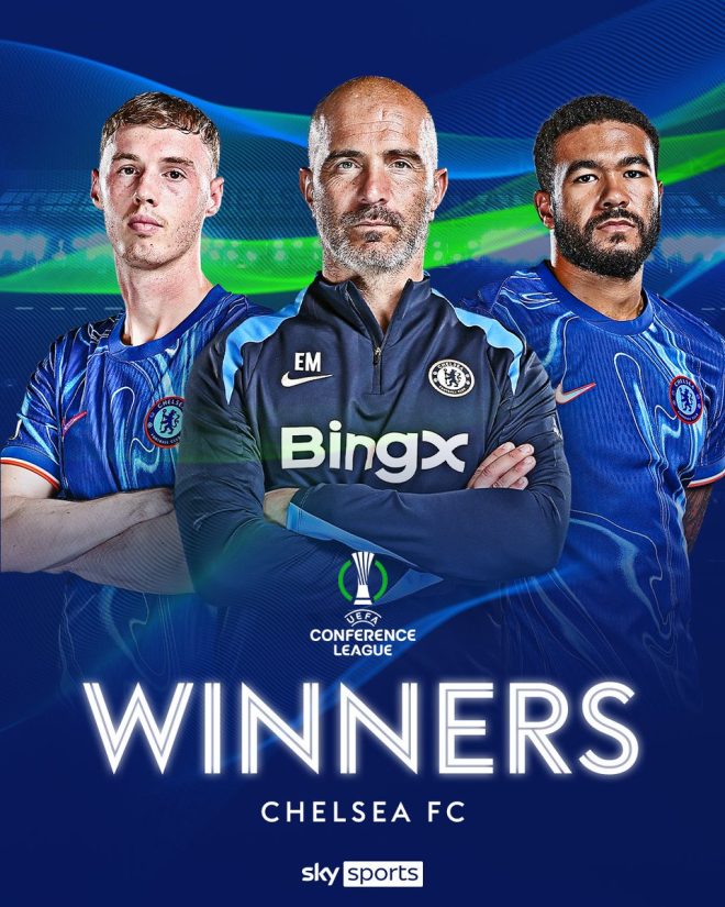 Shocking Victory: Chelsea's 4-1 Triumph Stuns Real Betis! — Chelsea Europa Conference League champions, Real Betis match highlights 2025, Wroclaw football victory celebration