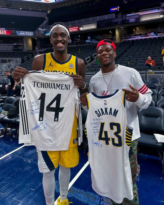Siakam's Shocking Jersey Swap with Tchouameni After 30-Point Win! — NBA jersey swaps, Pascal Siakam highlights, Aurelien Tchouameni game performance