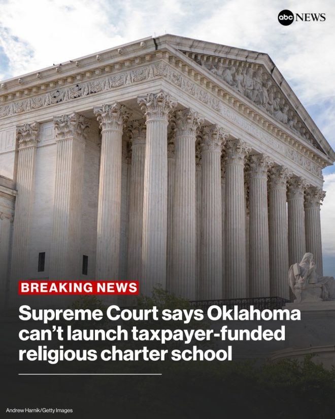 Supreme Court Blocks Oklahoma's Controversial Religious School Plan! — Supreme Court ruling 2025, religious charter school controversy, taxpayer funding for education