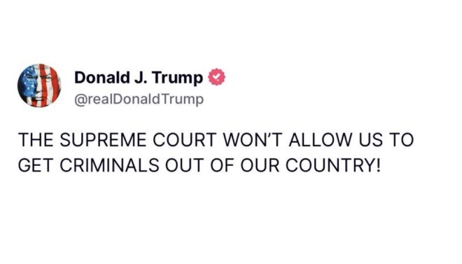Supreme Court Overturns Will of American People: Foreign Criminals Must Go