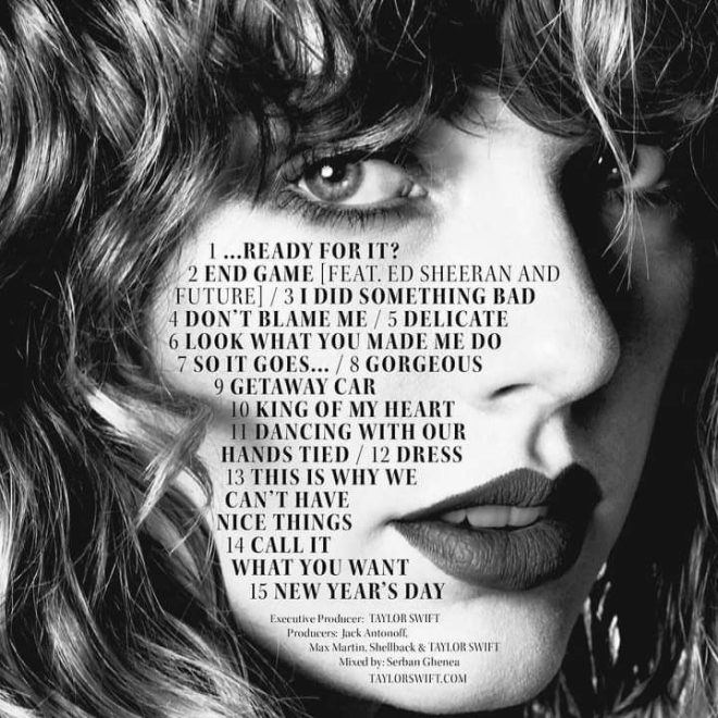 Swift's "Reputation" Hits #1 Again—Owns All Her Music Now! — Taylor Swift music ownership, Taylor Swift reputation album, US iTunes chart Taylor Swift