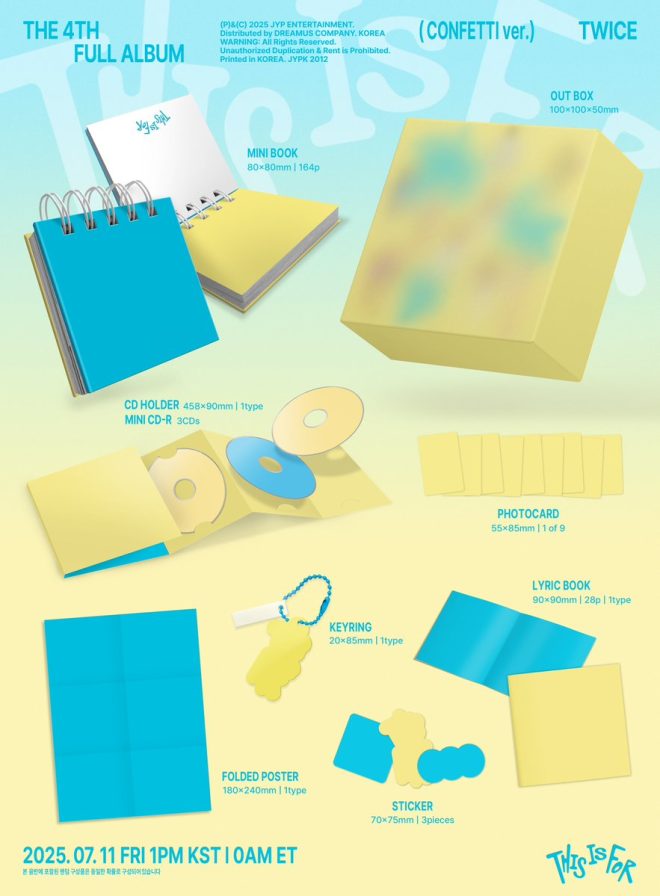 "TWICE's 4th Album 'THIS IS FOR' CONFETTI Ver. Album Preview Sparks Controversy - What's Inside Will Shock You! #TWICE #THISISFOR" — TWICE 4th album preview,
TWICE new album release date,
K-pop girl group TWICE album preorder