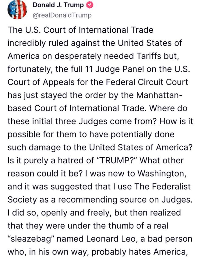 Trump Blames Federalist Society After Attacking His Own Judge! — Trump legal battles, Federalist Society influence, Leonard Leo controversy