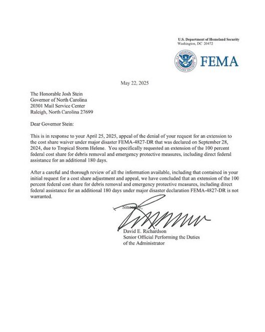 Trump Denies FEMA Aid for NC Hurricane Relief: A Shocking Rejection! — Trump FEMA relief denial, Hurricane Helene damage response, North Carolina disaster aid 2025