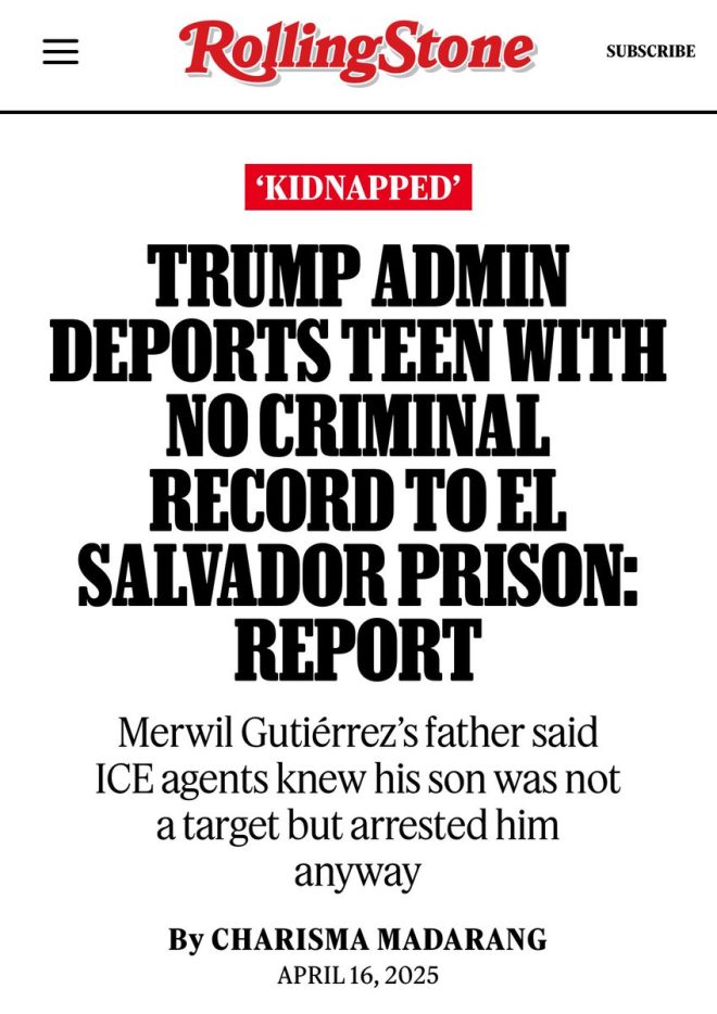 Trump's Deported 'Innocent' Teen Revealed as TdA Gang Member with Criminal Record!