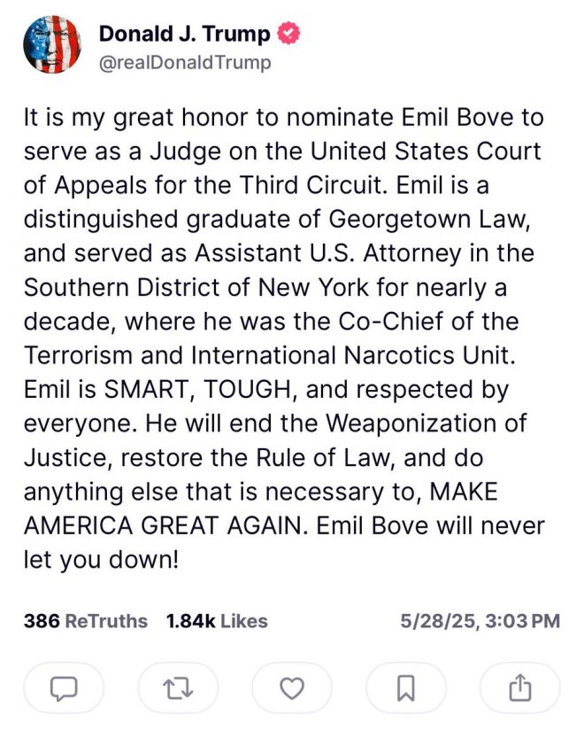 Trump's Second Term: Will Emil Bove Change the Judiciary Forever? — Judicial appointments 2025, conservative judges selection, fearless judicial nominees