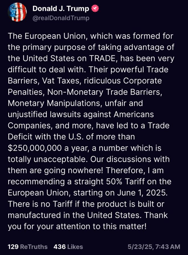 Trump's Shocking 50% Tariff: Is a New Trade War Inevitable? — Trade tariffs news, EU trade negotiations 2025, US-China trade relations update