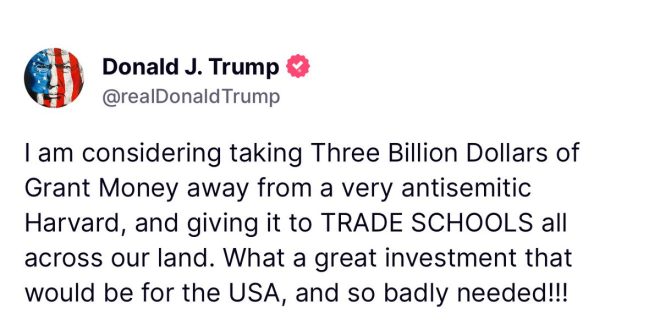 Trump's Shocking Plan: $3B from Harvard to Boost Trade Schools! — trade school funding, Harvard grant controversy, vocational education reform