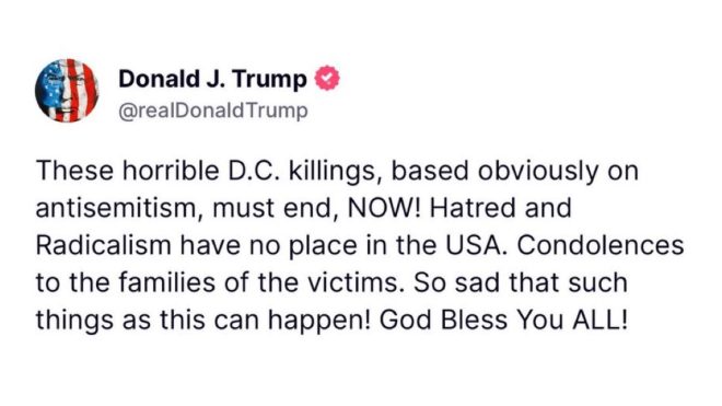 Trump's Shocking Post: Claims He Targeted Israeli Embassy Staff! — Trump controversy, Israeli embassy shooting, Washington DC news 2025