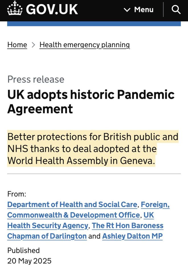 UK Signs Controversial WHO Pandemic Treaty Without Vote! — WHO pandemic treaty 2025, UK government health policy, democratic accountability in health decisions