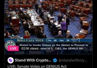 US Senate Passes Controversial Crypto Bill: What’s Next? —  historic crypto legislation, US Senate votes 2025, Genious Act passed