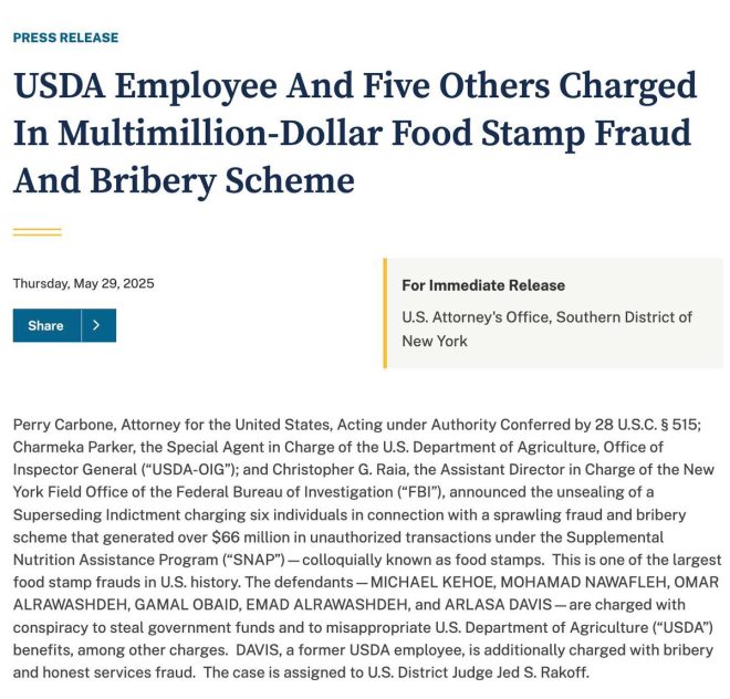 USDA Worker Implicated in Shocking $66M Food Stamp Scam! — USDA employee arrested in food assistance scam, EBT fraud investigation leads to arrests, SNAP fraud scheme uncovered in 2025